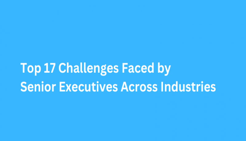 Top 17 Challenges Faced by Senior Executives Across Industries